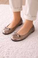 Elegante Ballerinas mit Schleife – Metallic Gr.36