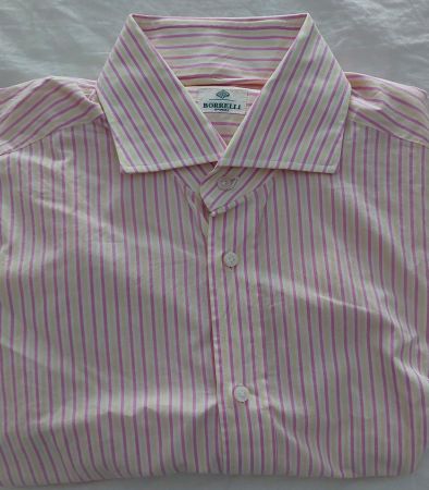 Borrelli Hemd Luxus Shirt Gr. 41 L handgefertigt Neu