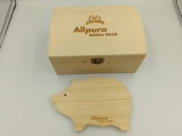 Allpura Sektion Zürich Holzbox & Schneidebrett Set - Neu