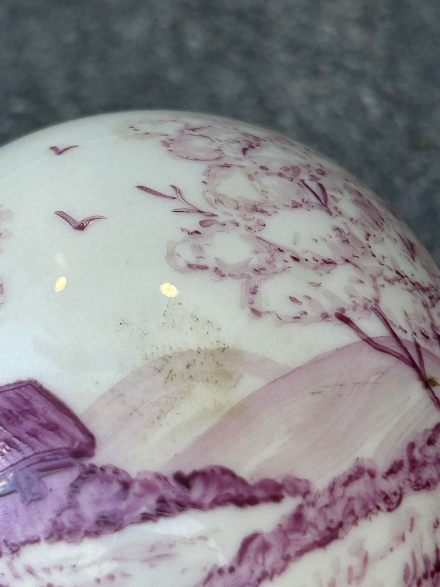 Ciotole: Handbemaltes Limoges-Ei, Frühlingslandschaft! – Usato da Losone venduto da del_yh97 6
