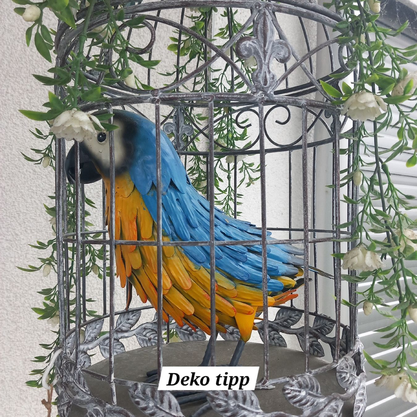 Statuette: Deko Papagei / Metall / Shabby – Nuovo (secondo la descrizione) da Aegerten venduto da gismolini 1