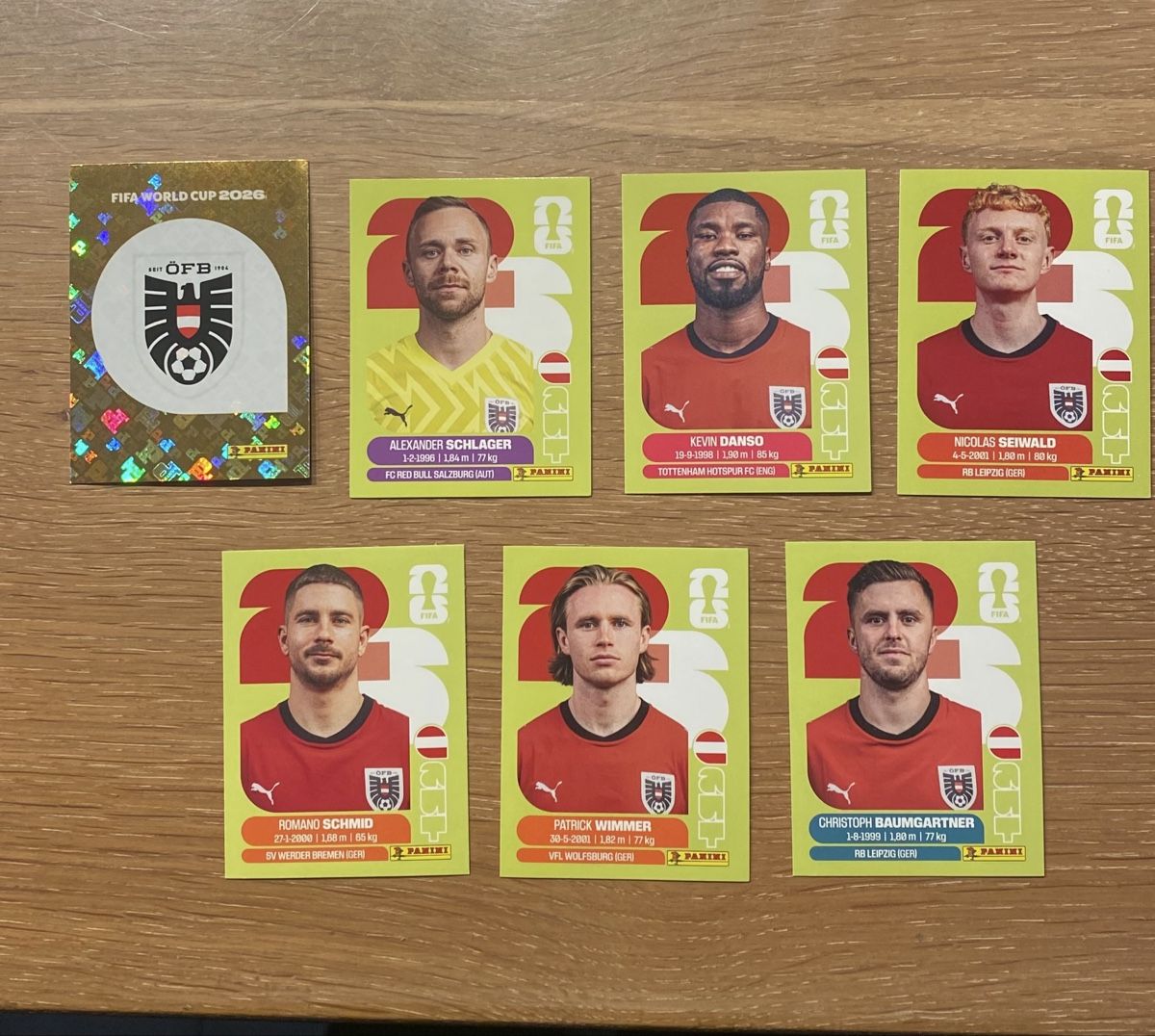 Panini Carte collezionabili: Panini Sticker - AUT - 7 Stickers – Nuovo (secondo la descrizione) da Adliswil venduto da didoli
