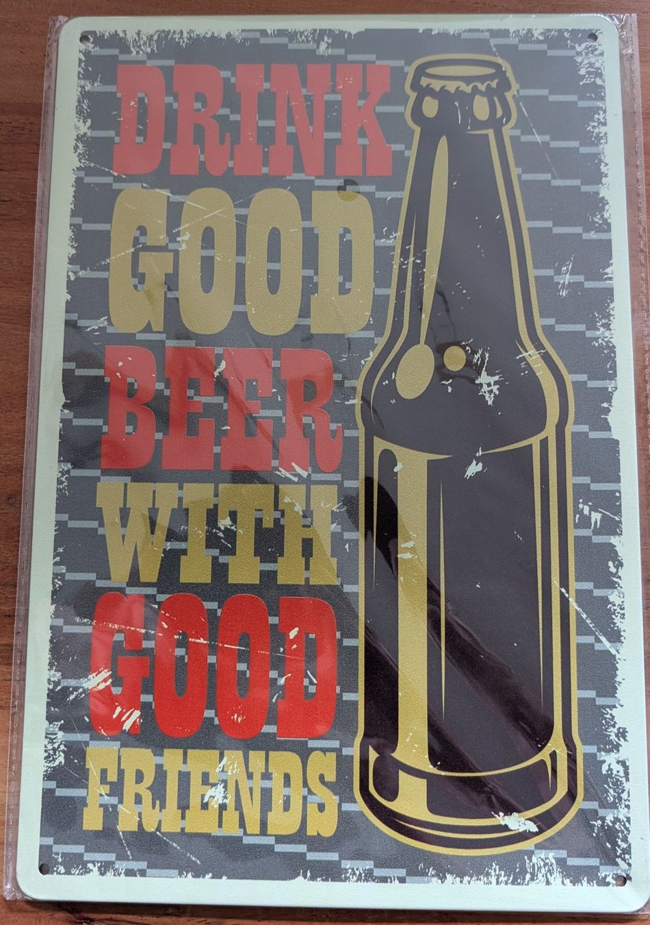 Insegne: Bier Beer / A4 Blechschild/Deko-Schild, neu originalverpackt – Nuovo e nell'imballaggio originale da Zürich venduto da Milk-and-Chicken