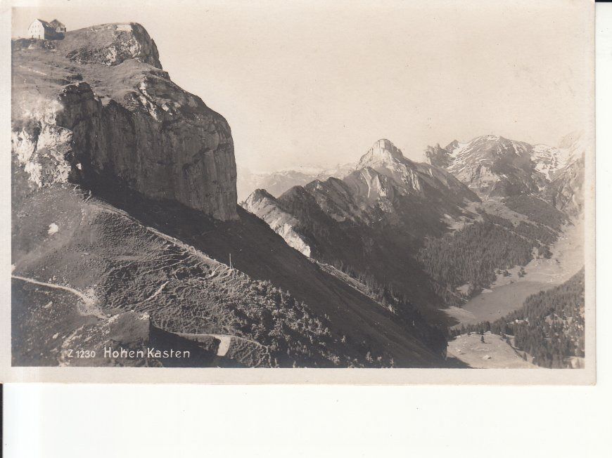 Cartoline postali: Hoher Kasten 1930 – Usato da Bürglen TG venduto da StampGraf