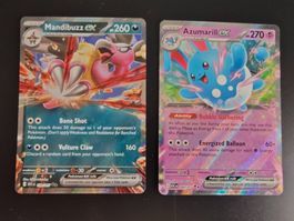 Mandibuzz ex & Azumarill ex-ENG- Heroes Ascended- ASC