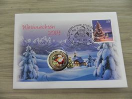 Münzbrief Deutschland 2 EURO - Weihnachten 2014