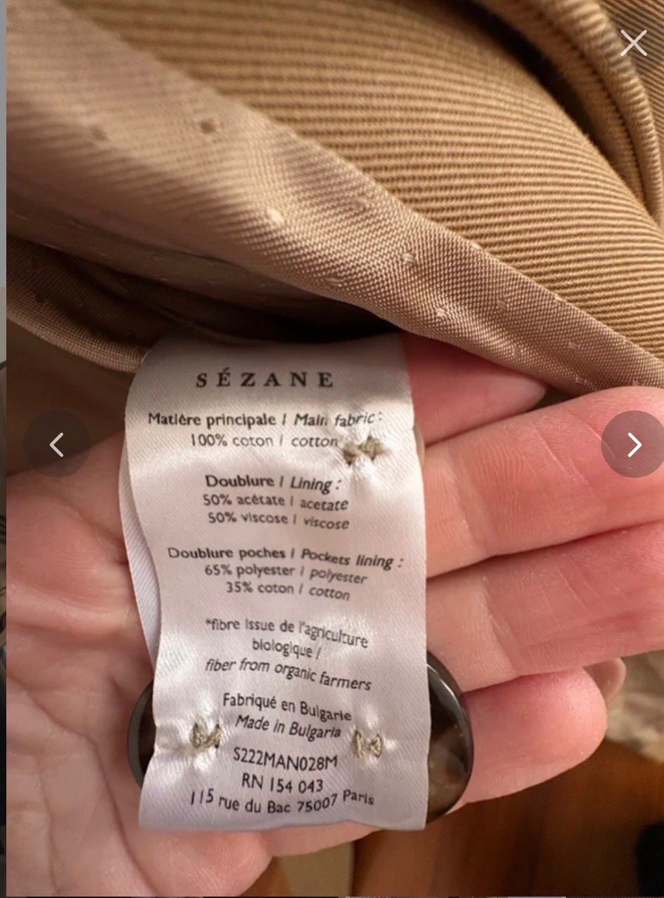 Sezane Mäntel: Sezane Trench S – Gebraucht aus Lausanne von kasiabkasiab 3