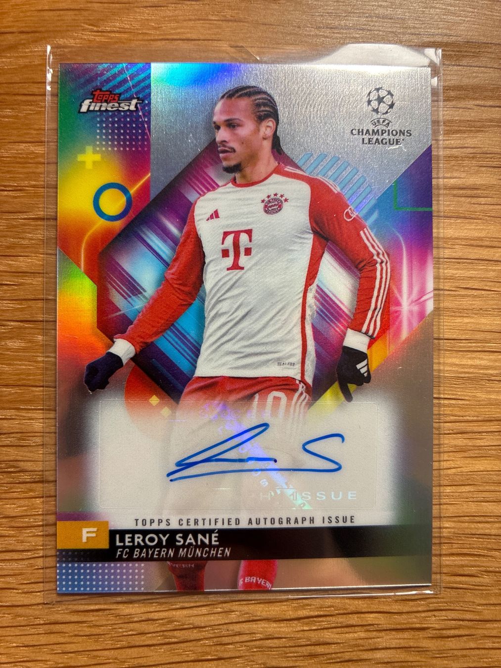 Topps Sammelbilder & Trading cards: Topps Finest Leroy Sane Bayern Autogramm – Gebraucht aus Wangenried von Garagara