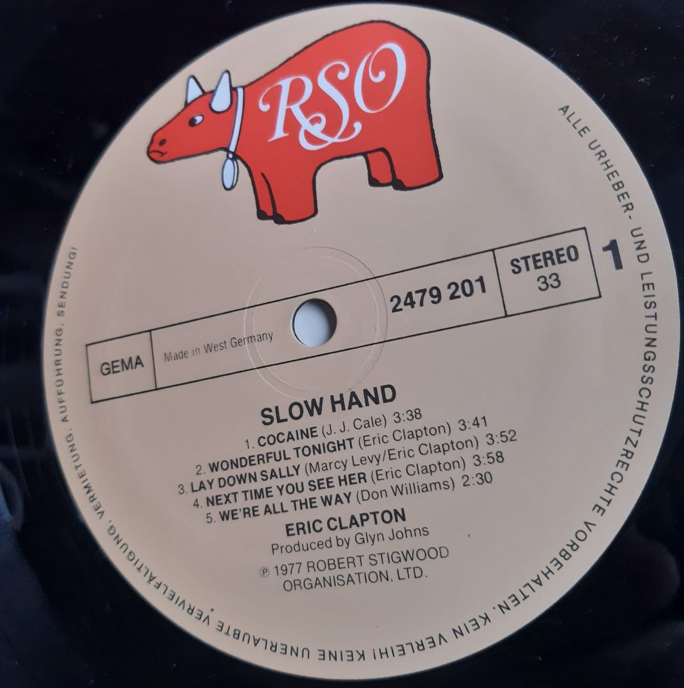 Schallplatten: Eric Clapton  Slowhand  – Gebraucht aus Herznach von  2