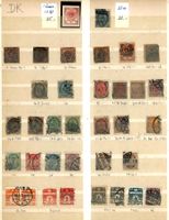 DÄNEMARK Sammlung auf 8 Seiten (AW516)