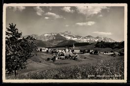 AK Schwellbrunn, Mit Säntis, 1950