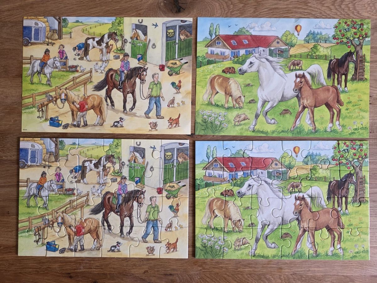 Ravensburger Puzzles: Zwei Puzzle Pferde – D'occasion à Bonstetten par Visor9 1