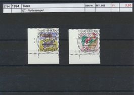1994 "Tiere", ET - Vollstempel