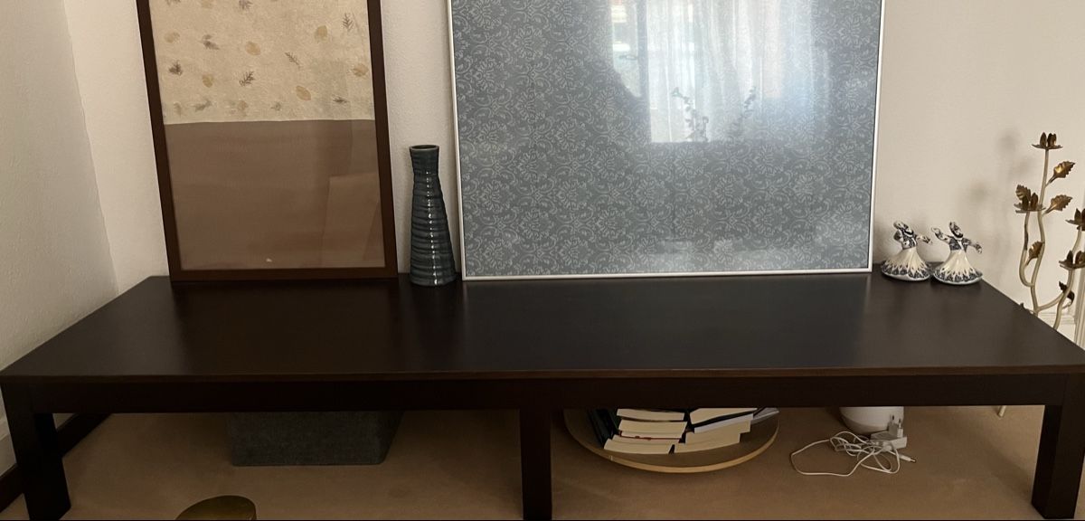 Tables: Dunkelbraunes Sideboard/Lowboard, EXTRA LANG – D'occasion à Zürich par vintage-zuerich
