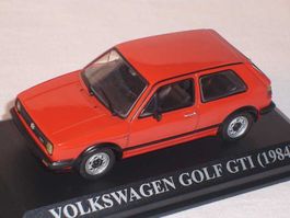 VW Golf II GTI Phase I 1984-1987 rot / schwarz          1:43