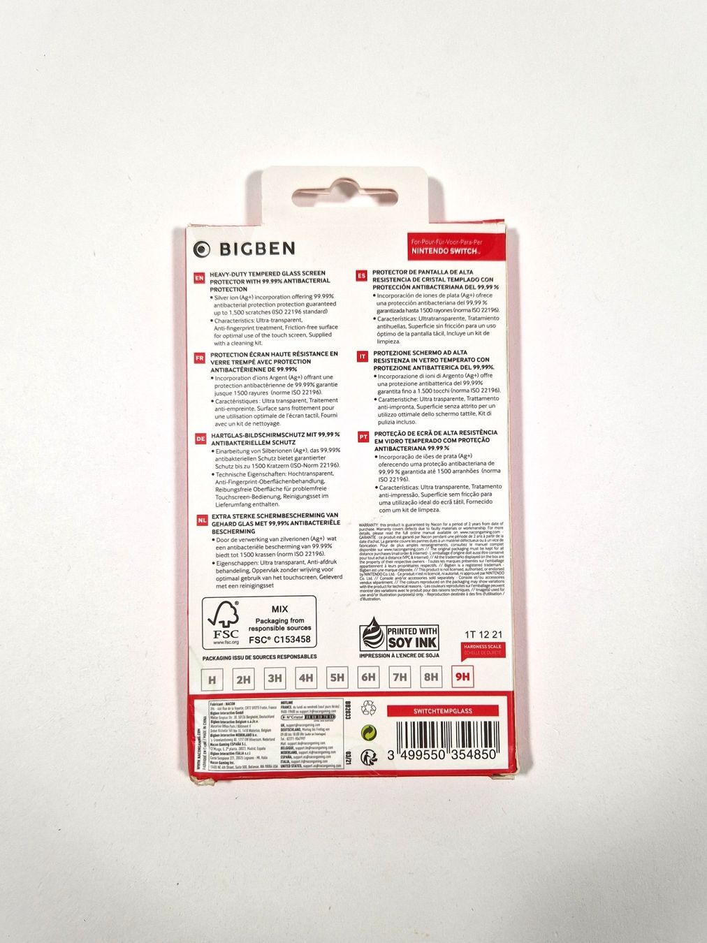 Lackretusche & Schutzfolien: BIGBEN Tempered Glass Screen Protector (Nintendo Switch) – Neu und originalverpackt aus Zollikofen von Restwert_Zollikofen 1