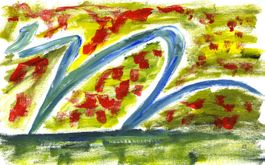 20 Acryl Zeichnungen auf Papier nach Skulpturen