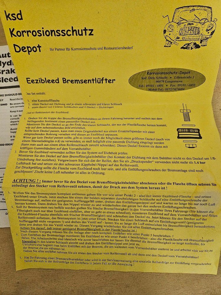 Tutti gli attrezzi: EEzibleed - Brems- und Kupplungsentlüftung – Usato da Uerikon venduto da puchle 4
