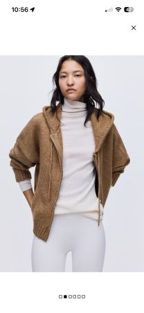 H&M Hoodiejacke, Strick Gr. M - oversized