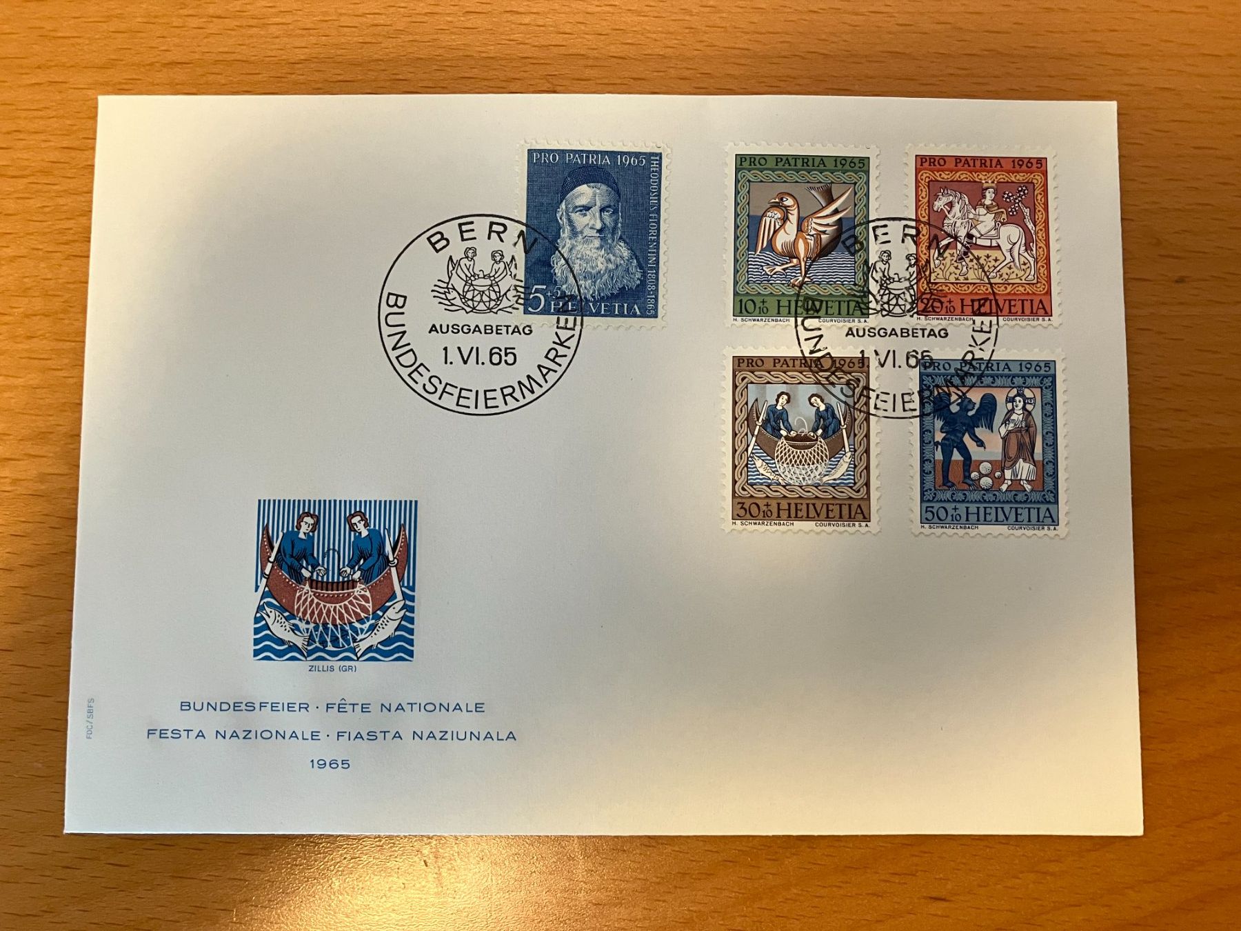Tutti i francobolli: CH FDC Pro Patria Satz 1965 – Usato da Koblenz venduto da Markenhimmel
