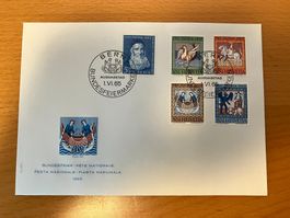 CH FDC Pro Patria Satz 1965