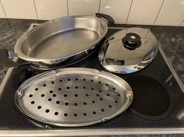 AMC Fischpfanne Bratenpfanne oval wie neu