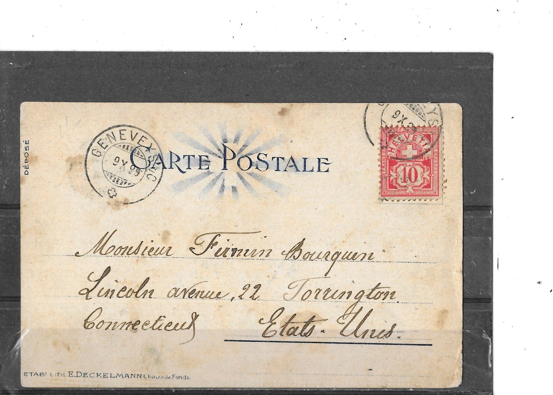 Cartoline postali: NE Les Geneveys sur Coffrane 1899 – Usato da Schocherswil venduto da Wilare 1