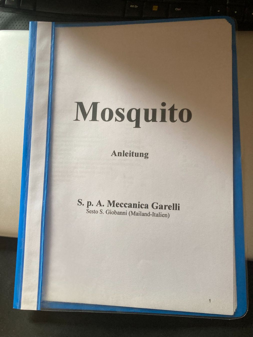Livres: Mosquito Anleitung – D'occasion à Filzbach par Sugi7