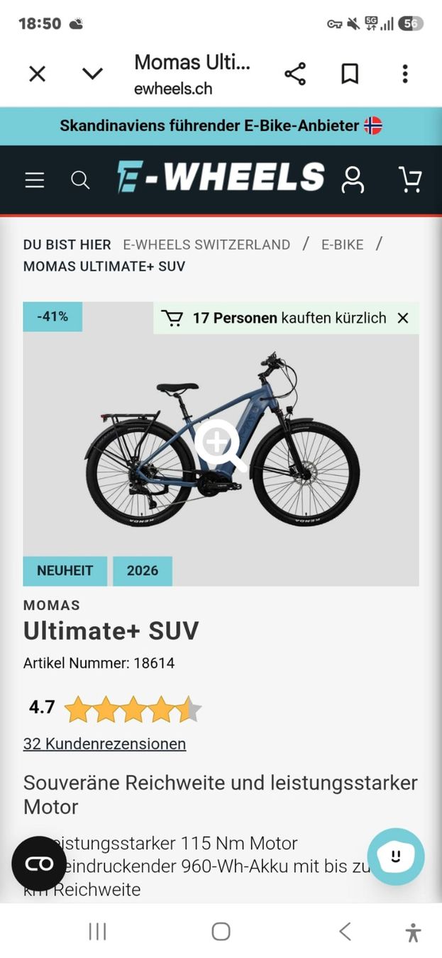 Momabikes Vélos: E-Bike Mamos – D'occasion à Wittinsburg par Badine01 3