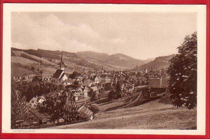 Cartoline postali: DEGERSHEIM – Usato da Grüningen venduto da Kartenlaube