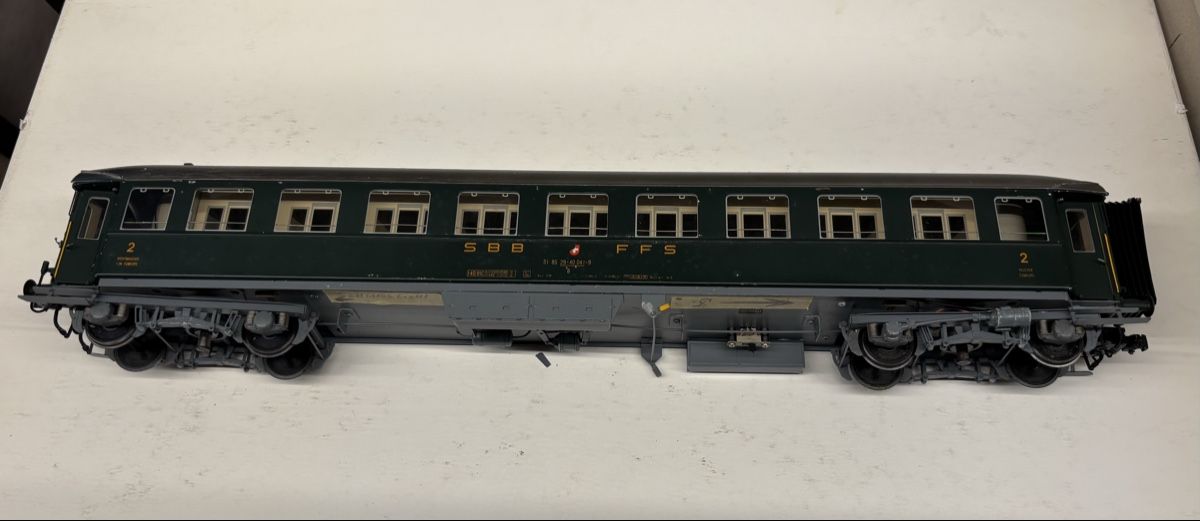 Metropolitan Modellini di ferrovie: Spur 0 Metrop SBB P-Wagen 2Kl. – Usato da St-Blaise venduto da Rjc 1