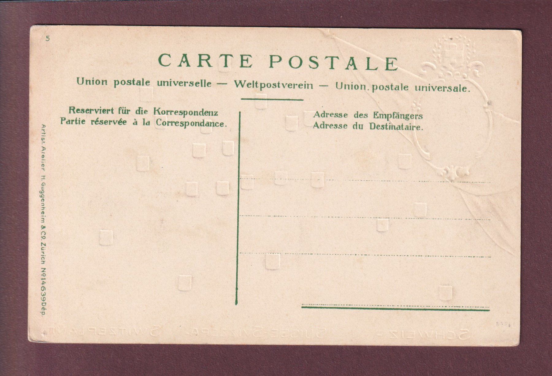 Cartoline postali: SCHWEIZ / SUISSE - Bundesrat Comtesse – Usato da Pully venduto da nicecards 1