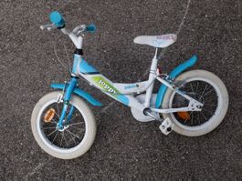 Vélo Joppy 14" turquoise torpédo + doubles freins