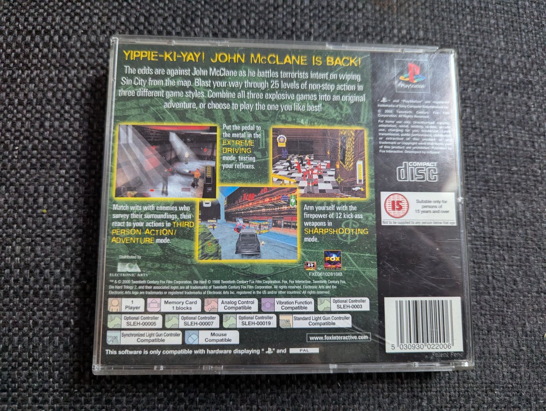 Sony Giochi: Die Hard Trilogy 2 Playstation 1 PS1 Game – Usato da Hünenberg See venduto da SpecialEditionGaming 2