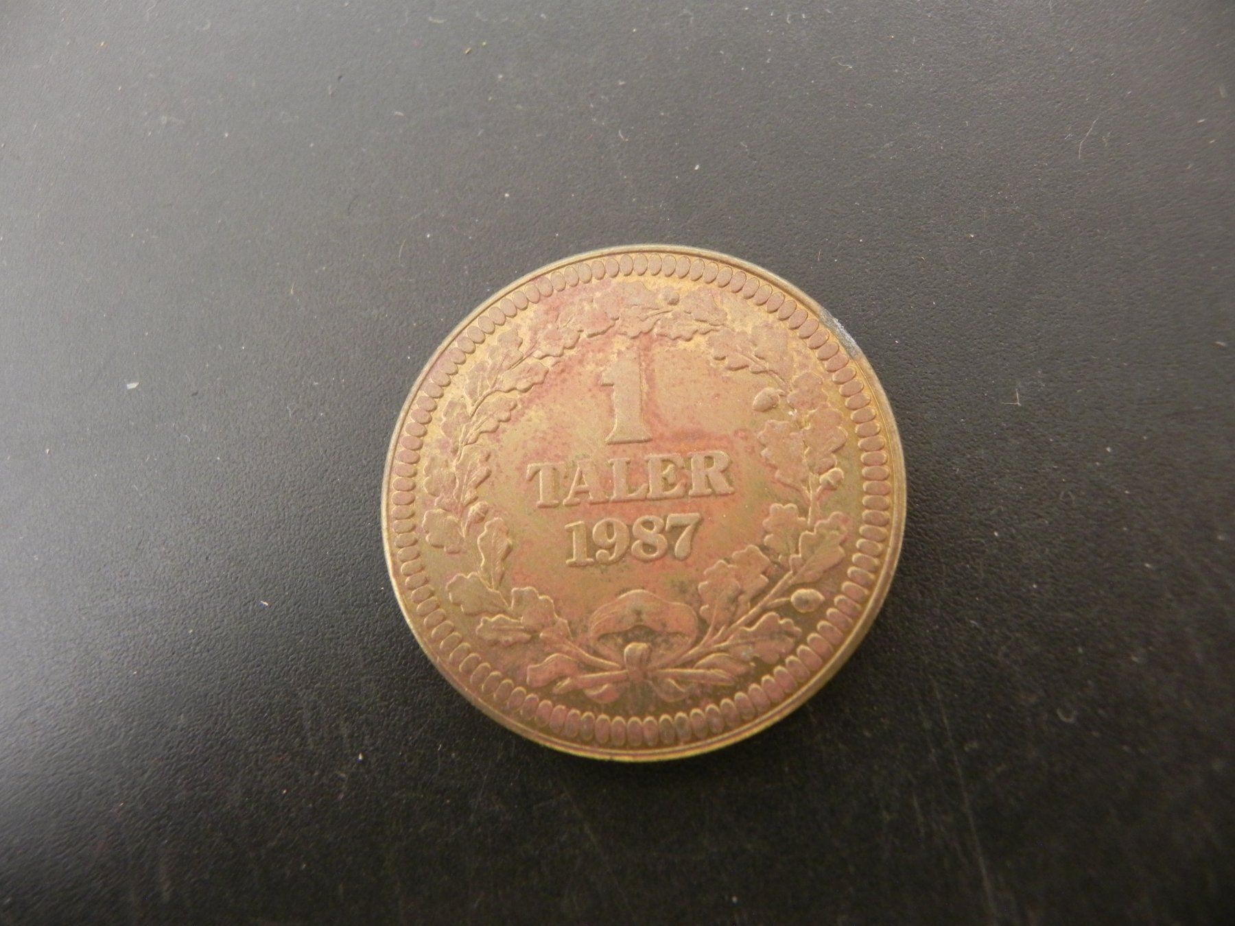 Medaillen: Medaille Zofingen 1 Taler 1987 – Gebraucht aus Biel/Bienne von Gogolozi