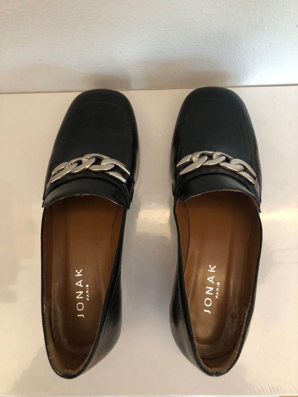 Jonak Scarpe da donna: Mocassins à talon en cuir Jonak – Usato da Lausanne venduto da emm_sc77 3