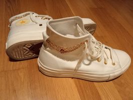 Converse Chuck Taylor All Star weiss Grösse 41 mit Kette