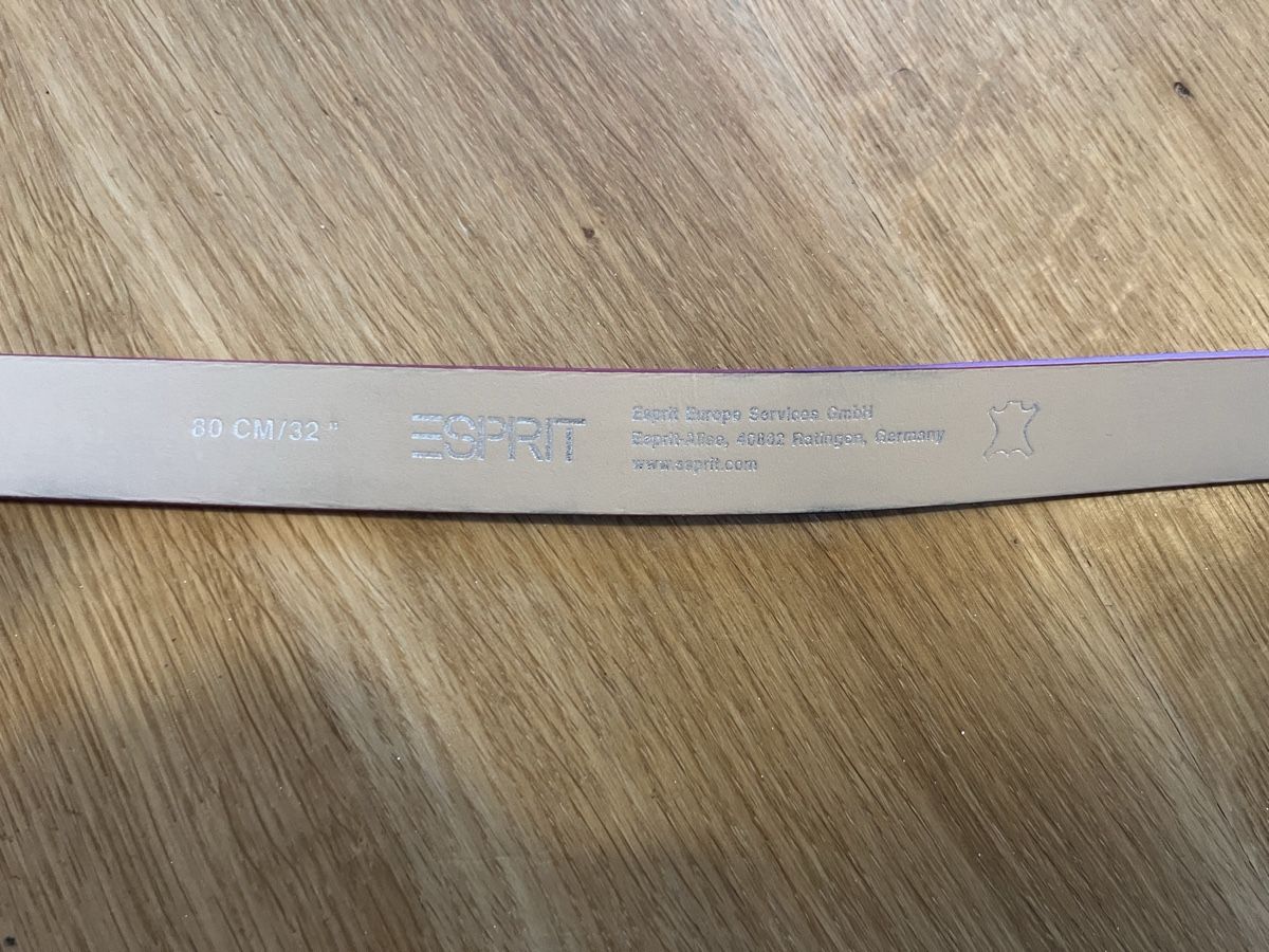 Esprit Cinture: Gürtel Esprit pink Echtleder 80 cm – Usato da Rotkreuz venduto da rinchee 3