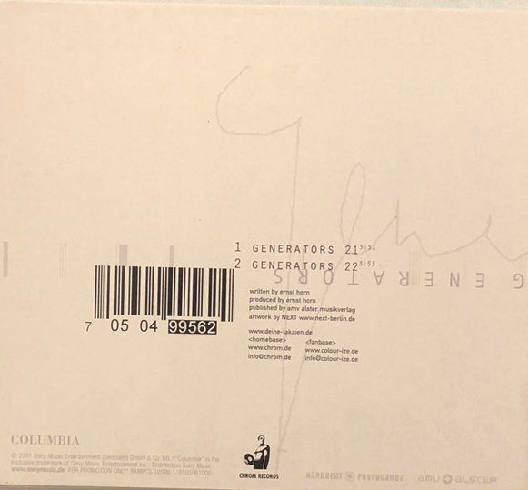 CD: Deine Lakaien – Generators – Usato da Grüningen venduto da azulgris 1