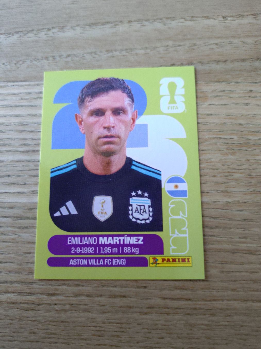 Panini Carte collezionabili: Panini Sticker ARG 2  Emiliano Martínez  – Nuovo e nell'imballaggio originale da Steinmaur venduto da Cinderella309