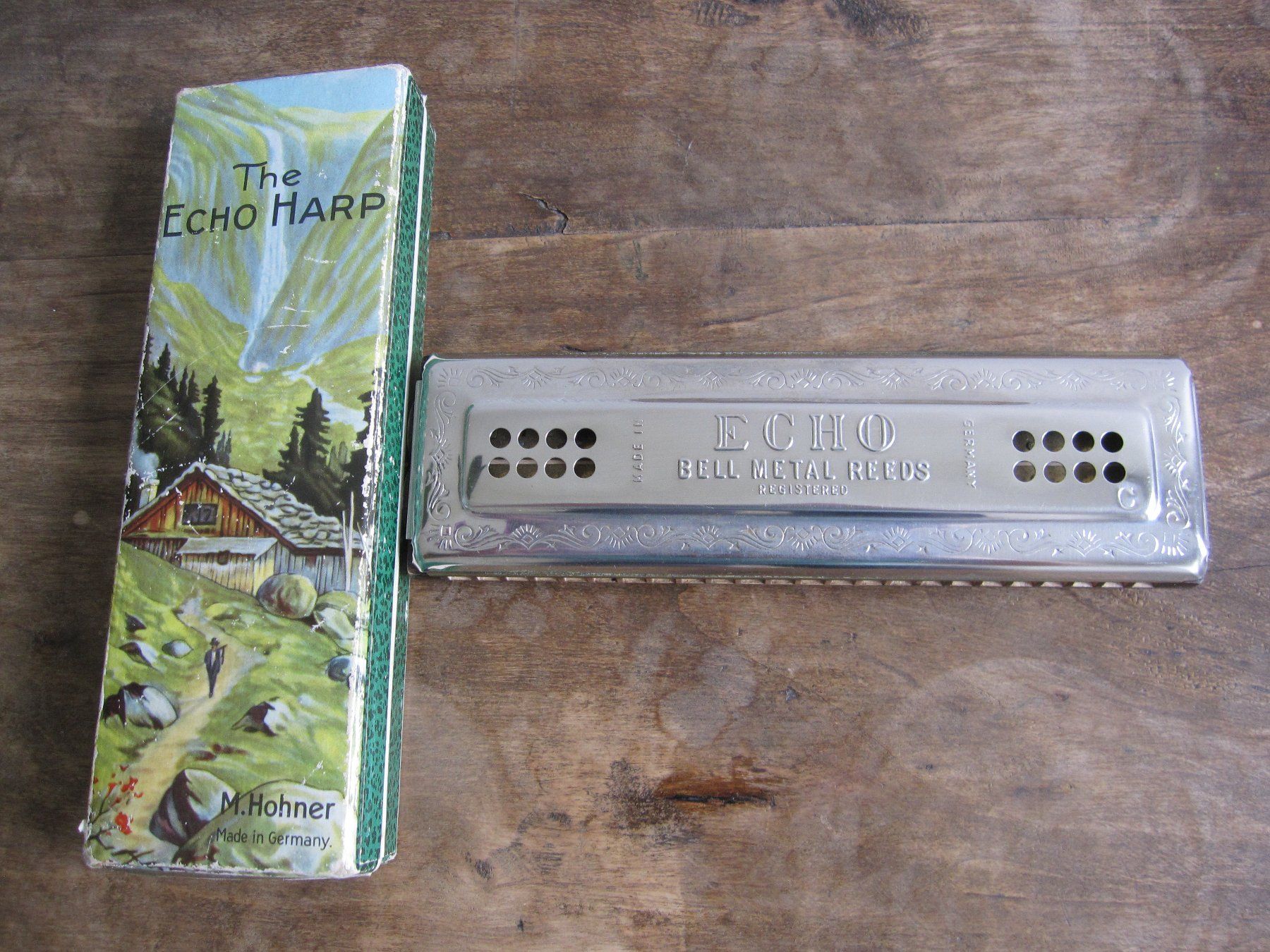Hohner Strumenti musicali: Vintage HOHNER ECHO HARP 56/96, M2, C/G – Nuovo (secondo la descrizione) da Horgen venduto da sarahbuechler01 1