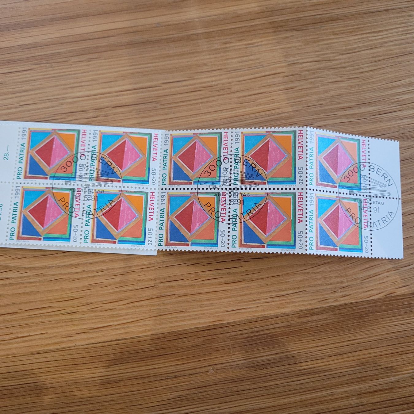 Alle Briefmarken: Markenheftchen Carnet De Timbre Pro Patria 1991 – Gebraucht aus Biel/Bienne von Destockweb 2