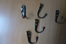 Retro - Vintage - Wandhaken klein - Kleiderhaken bronce