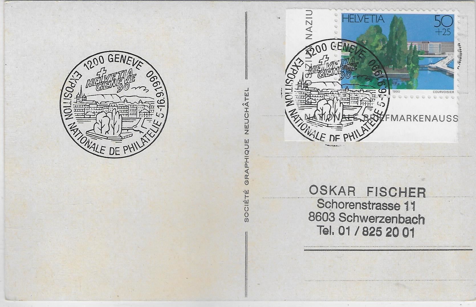 Cartoline postali: Geneve - Pont du Mont Blanc et Ile – Usato da Ettingen venduto da Kartenplanet 1