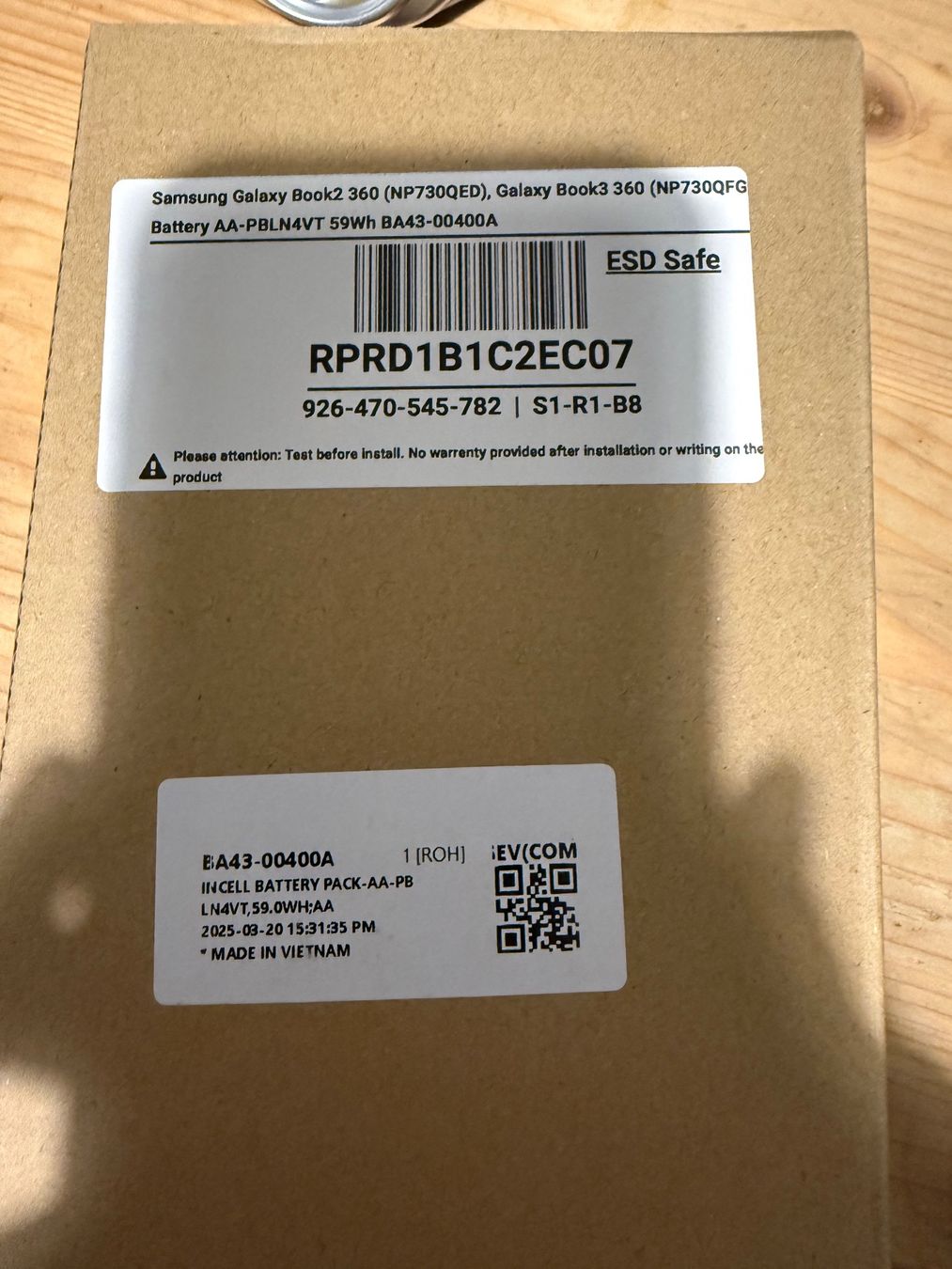 Samsung Batterie: Akku AA-PBLN4VT 59Wh BA43-00400A – Nuovo e nell'imballaggio originale da Bern venduto da Vogonen 2