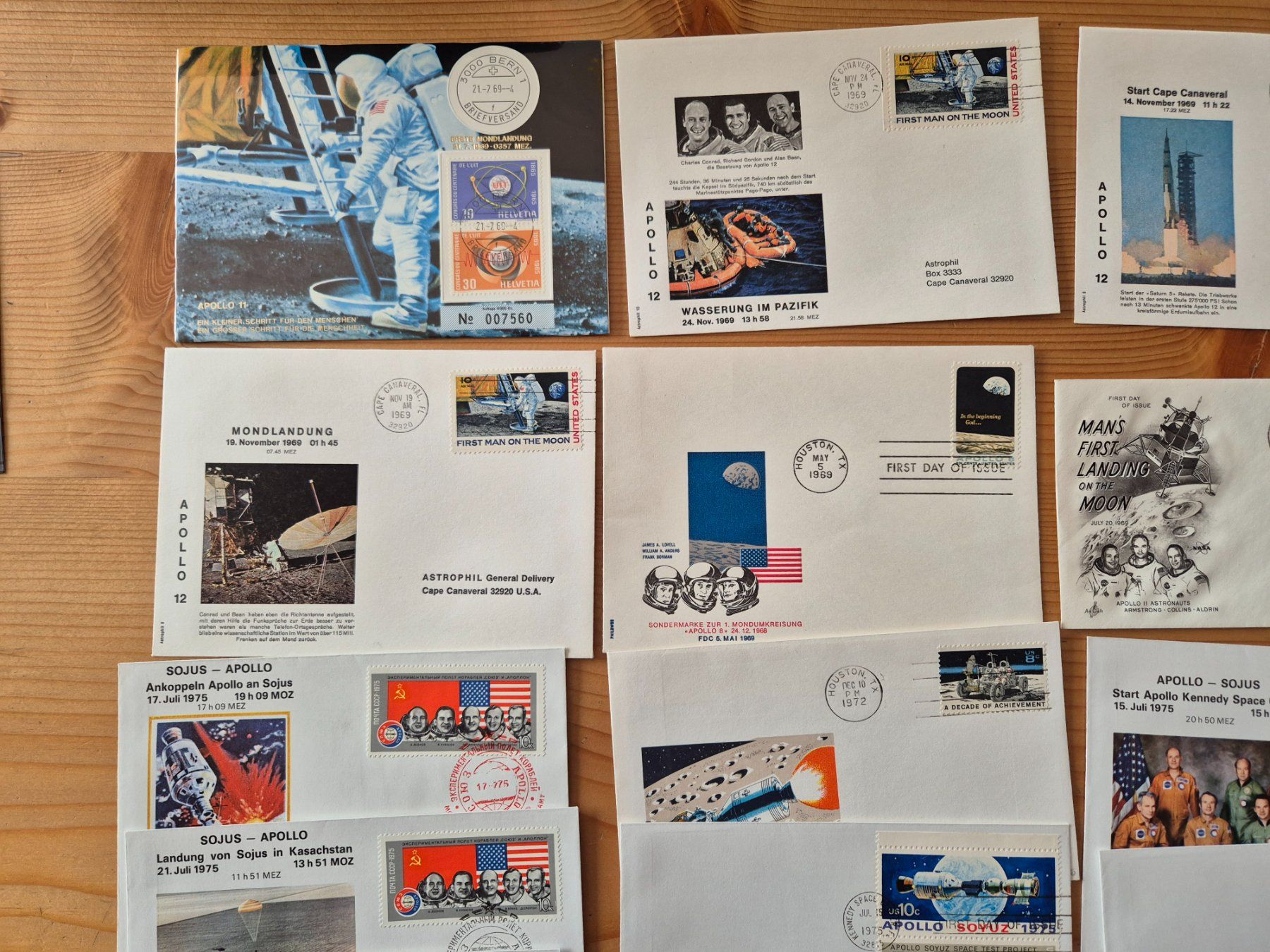 Tutti i francobolli: Appollo Briefe Zustand gemäss Bilder – Usato da Oberuzwil venduto da ceeg7 1