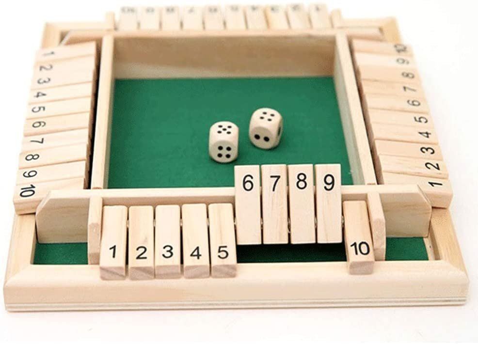 Articoli in legno: Shut the Box Würfel Brettspiel – Nuovo e nell'imballaggio originale da Eschen venduto da 33shaggy33 1