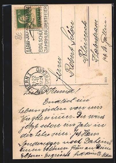 Cartoline postali: AK Bern, Blick auf das Bubenberg-Denkmal – Usato da Berlin venduto da bartko-reher 1
