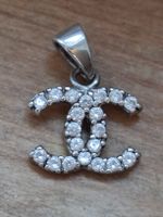 CC Anhänger Silber 925 mit Zirkonia 
