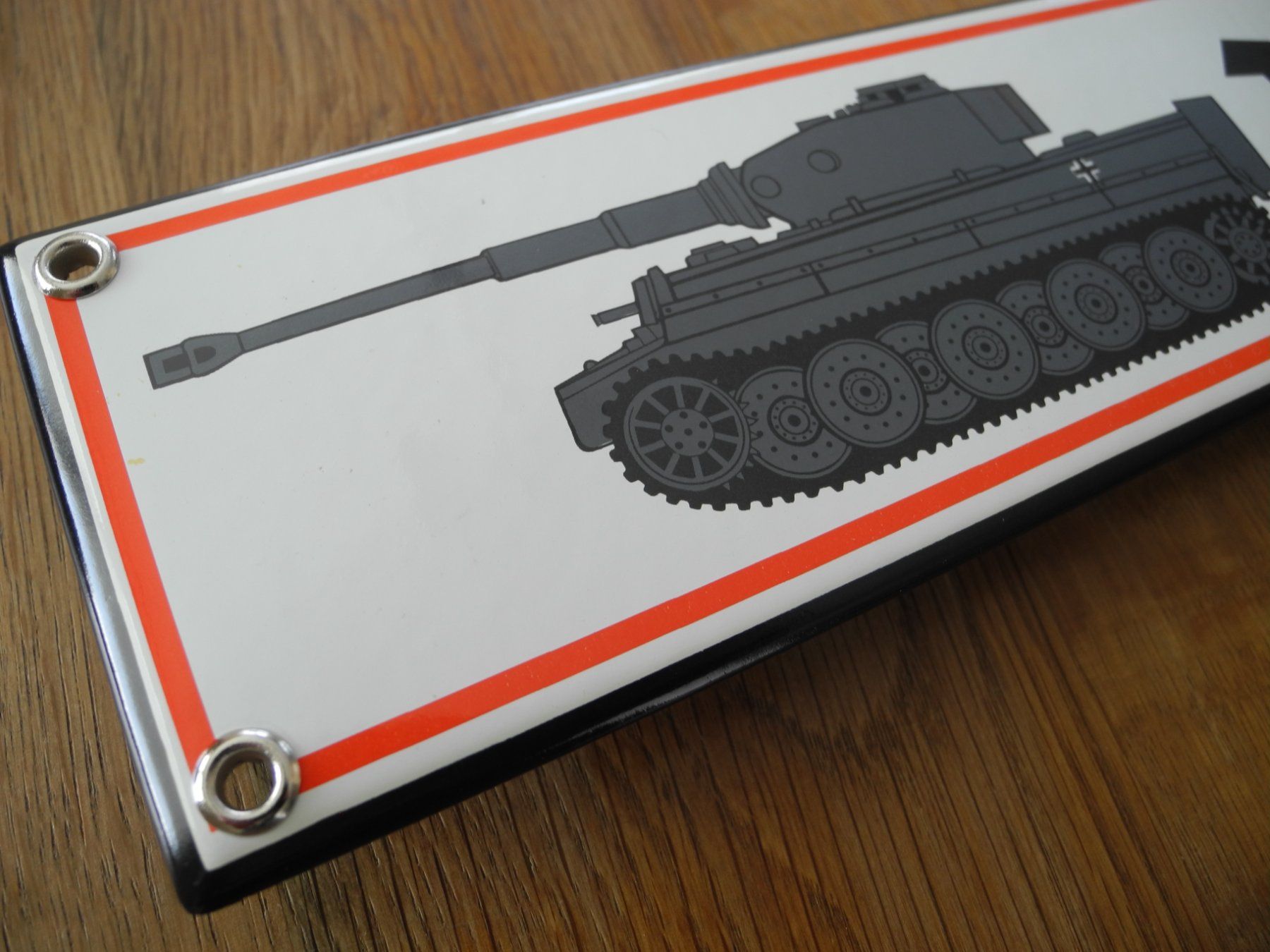 Schilder: MILITÄR /PANZERWERKSTATT EMAILSCHILD – Neu (gemäss Beschreibung) aus Reinach AG von Huckleberrysix 1